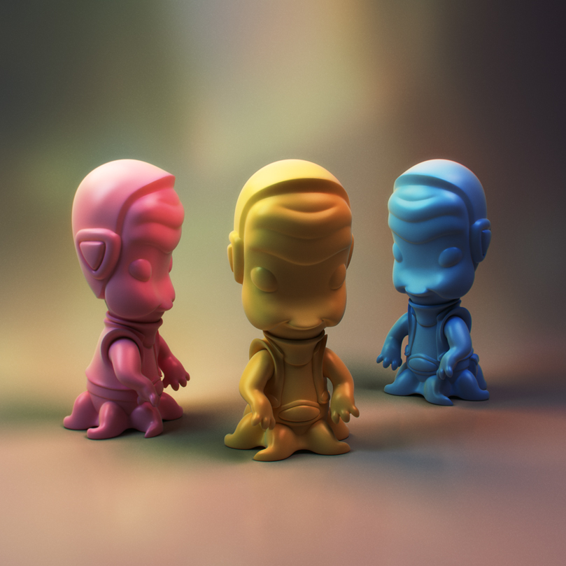 Bubbie the Alien Vinyl Toy Design