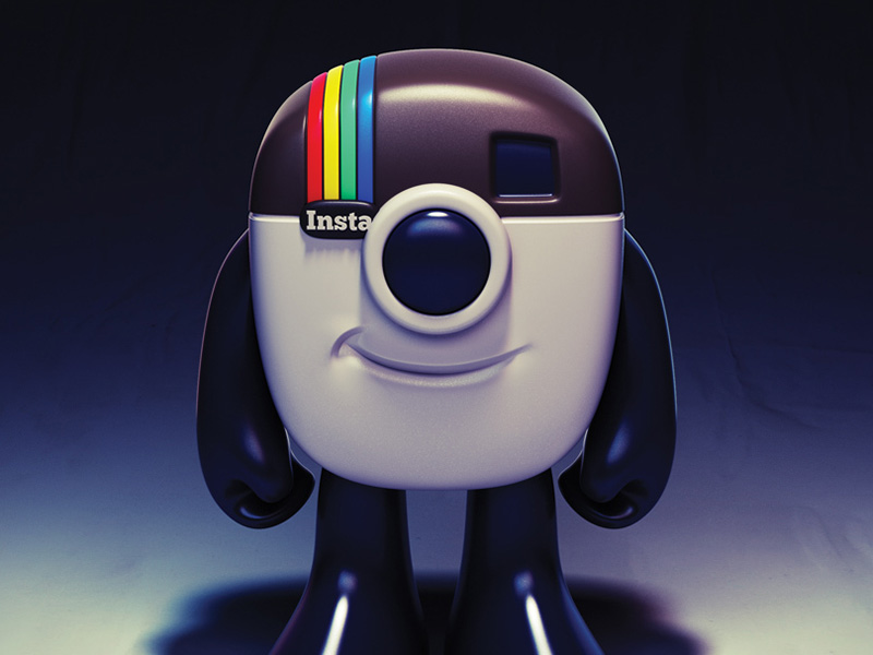Instagram Logo Mascot Toy Design